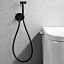 Grifo de bidet Génova empotrado monomando negro mate de Imex
